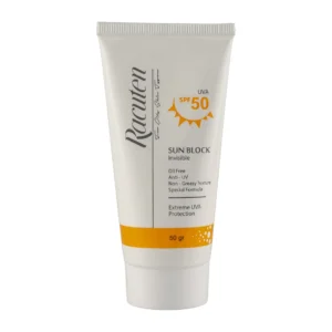 کرم ضد آفتاب بی رنگ راکوتن با SPF50 مناسب پوست چرب و مختلط حجم 50 میلی لیتر