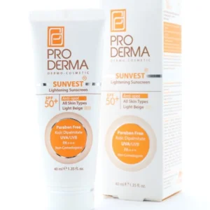 کرم ضد آفتاب رنگی پرودرما با SPF50 مناسب انواع پوست حجم 40 میلی لیتر