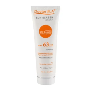 کرم ضد آفتاب بی رنگ دکتر ژیلا با SPF63 مناسب انواع پوست حجم 50 میلی لیتر