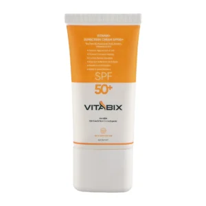 کرم ضد آفتاب بی رنگ ویتابیکس با SPF 50 مناسب پوست چرب و مختلط حجم 150 میلی لیتر