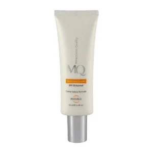 کرم ضد آفتاب بی رنگ ام کیو با SPF50 مناسب پوست نرمال و خشک حجم 55 میلی لیتر