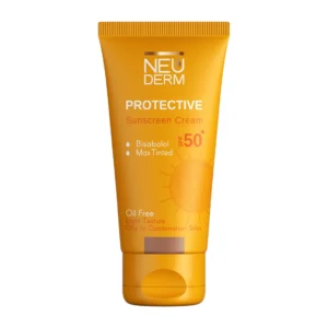 کرم ضد آفتاب رنگی نئودرم مدل Protective با SPF50 فاقد چربی مناسب پوست چرب حجم 50 میلی لیتر