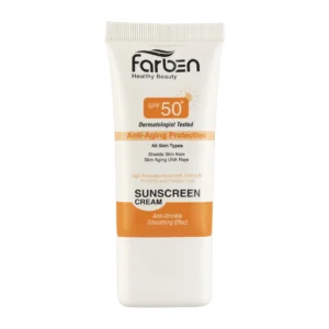 کرم ضد آفتاب فاربن با SPF50 مدل Anti Aging Protection مناسب انواع پوست حجم 50 میلی لیتر