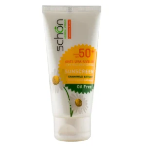 کرم ضد آفتاب بی رنگ شون با SPF50 مناسب پوست چرب حجم 50 میلی لیتر