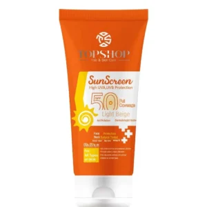 کرم ضد آفتاب رنگی تاپ شاپ با SPF50 مناسب انواع پوست حجم 50 میلی لیتر