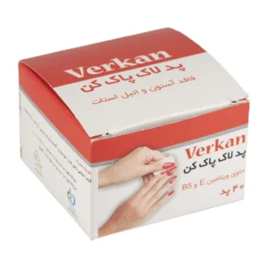 پد لاک پاک کن ورکان فاقد استون بسته 40 عددی