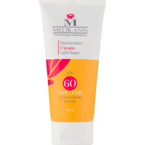 کرم ضد آفتاب رنگی مدیلن با SPF60 مناسب پوست چرب و معمولی حجم 50 میلی لیتر