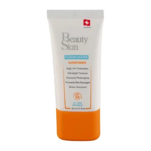 ضد آفتاب بی رنگ بیوتی اسکین مدل Fusion Water با SPF 50 حجم 50 میلی لیتر