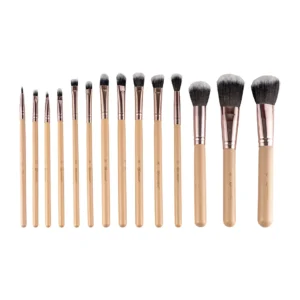 ست براش 14 عددی به همراه کیف بی اچ کازمتیکس مدل pink