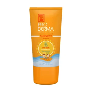 کرم ضد آفتاب بی رنگ پرودرما با SPF35 مناسب کودک حجم 40 میلی لیتر