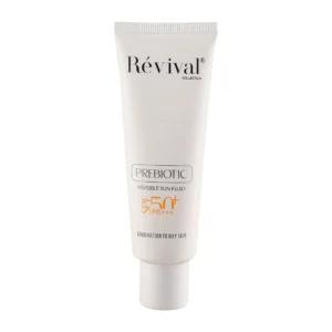 فلوئید ضد آفتاب بی رنگ رویوال با SPF50 مناسب پوست چرب حجم 50 میلی لیتر