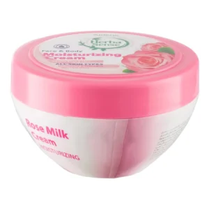 کرم مرطوب کننده صورت و بدن با رایحه رز و شیر هرباسنس 150گرم آردن