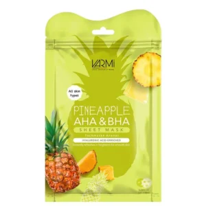دبل شیت ماسک آبرسان مدل AHA و BHA با رایحه آناناس مناسب انواع پوست