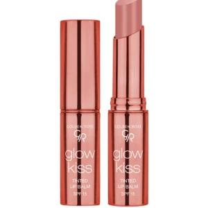 بالم لب رنگی گلدن رز مدل Glow Kiss با SPF15