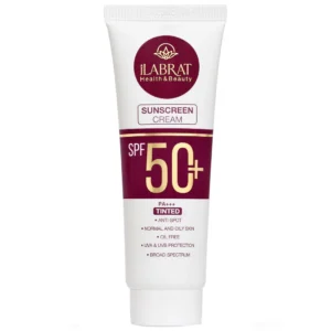کرم ضد آفتاب رنگی ایلابرت با SPF50 مناسب پوست چرب و نرمال حجم 40 میلی لیتر