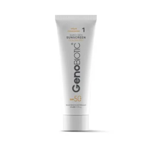 ضد آفتاب بی رنگ ژنوبایوتیک مدل Sunogen با SPF 50 مناسب پوست چرب و مختلط حجم 50 میلی لیتر