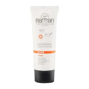 کرم ضد آفتاب بی رنگ راسن با SPF 30 مناسب پوست چرب و مستعد آکنه حجم 40 میلی لیتر