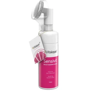 فوم پاک کننده صورت ویتالیر مدل Sensivit مناسب پوست حساس حجم 150 میلیلیتر