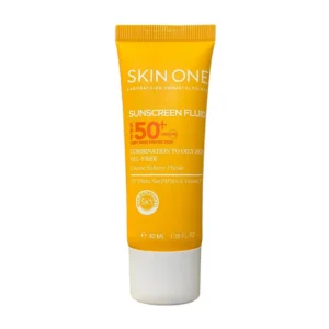 فلوئید ضد آفتاب بی رنگ اسکین وان مدل combination با SPF50 مناسب پوست های چرب و مختلط حجم 40 میلی لیتر