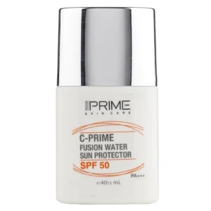 فلوئید ضد آفتاب پرایم مدل فیوژن واتر حاوی ویتامین سی با SPF50 حجم 40 میلی لیتر