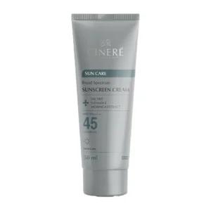 کرم ضد آفتاب بی رنگ سینره با SPF45 مناسب آقایان حجم 50 میلی لیتر
