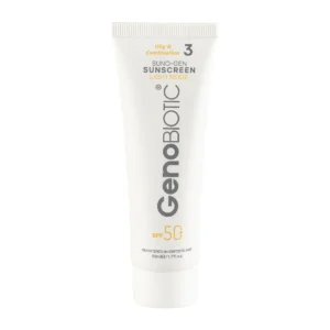کرم ضد آفتاب رنگی ژنو بایوتیک با SPF50 مناسب پوست چرب و مختلط حجم 50 میلی لیتر