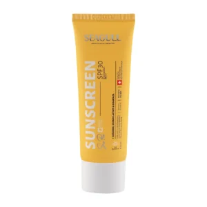 کرم ضد آفتاب بی رنگ سی گل با SPF30 مناسب انواع پوست حجم 40 میلی لیتر