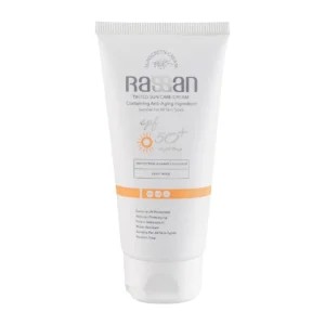 کرم ضد آفتاب رنگی راسن با SPF 50 مناسب انواع پوست حجم 40 میلی لیتر