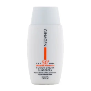 کرم ضد آفتاب بی رنگ ژیناژن مدل Fusion Liquid مناسب پوست خشک و نرمال 50 میلی لیتر