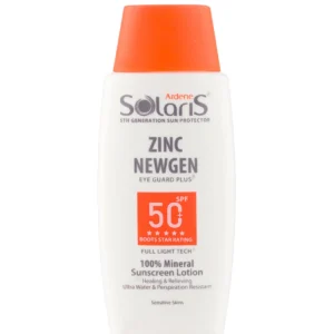 لوسیون ضد آفتاب فیزیکال آردن سولاریس مدل Zinc Newgen با +SPF50 مناسب پوست حساس حجم 100 میلی لیتر