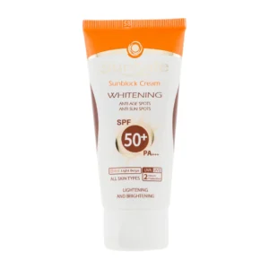 کرم ضد آفتاب روشن کننده رنگی سان سیف با SPF50 مناسب انواع پوست حجم 50 میلی لیتر