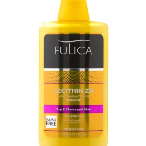 شامپو فاقد سولفات فولیکا مدل Lecithin Zn مناسب موهای خشک و آسیب دیده حجم 400 میلی لیتر